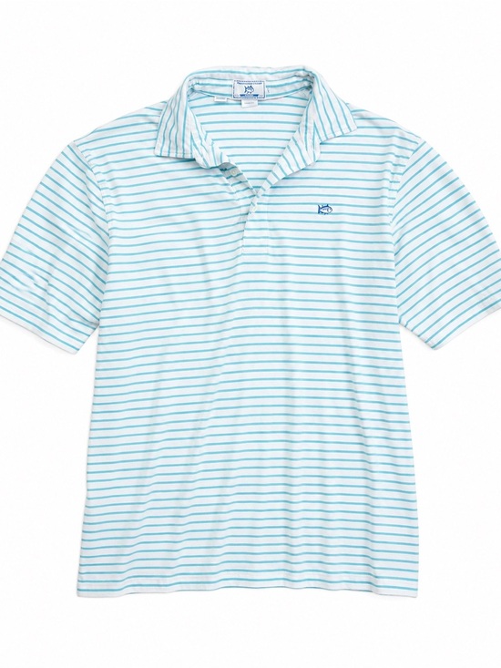 Southern Tide Other - Southern Tide Sport Club Fit Striped Polo Shirt White Blue Men’s Size Large